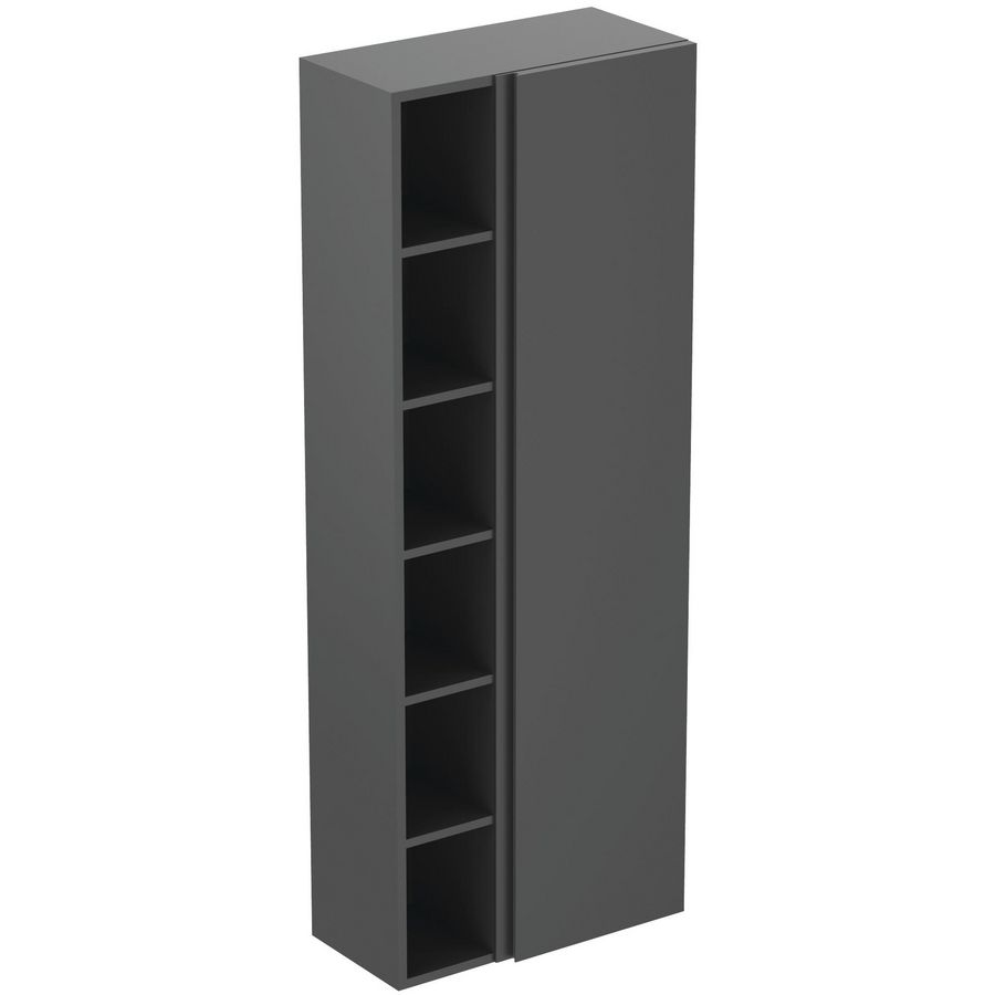 Kast 600x300x1600mm matt anthracite 1 deur Finesse