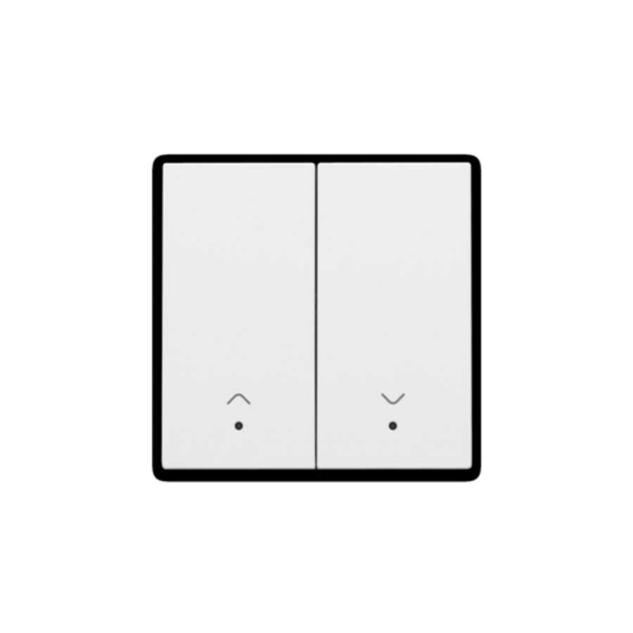 Afwerkingsset lens dubbele elektr. rolluiksch. white c