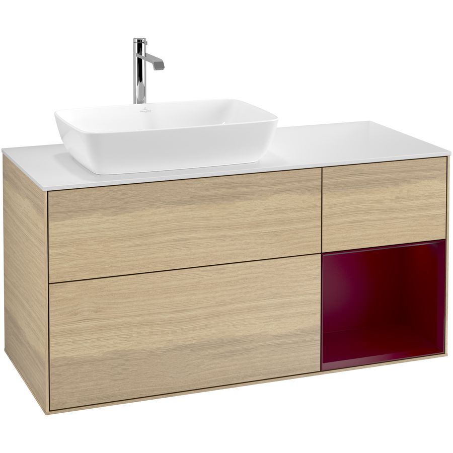 Wastafelonderkast Finion 1200x603x501mm Oak Veneer F811HBPC