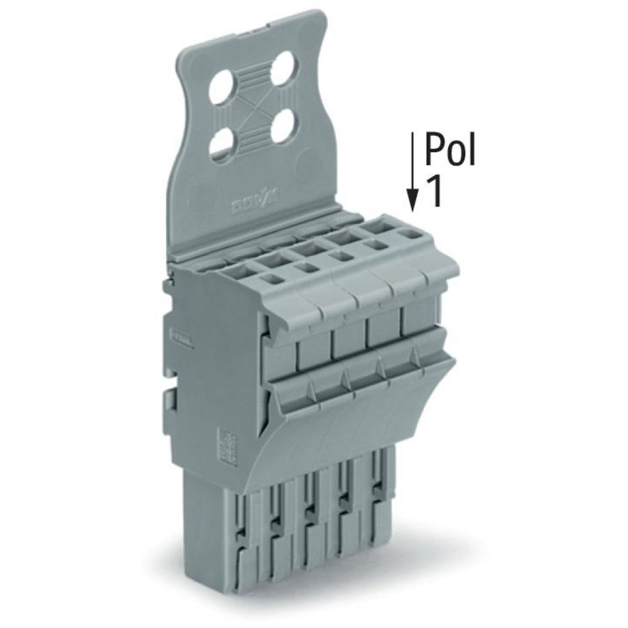 1-draads FE steker 4 mm² grijs 2022-105/144-000 VVE=50