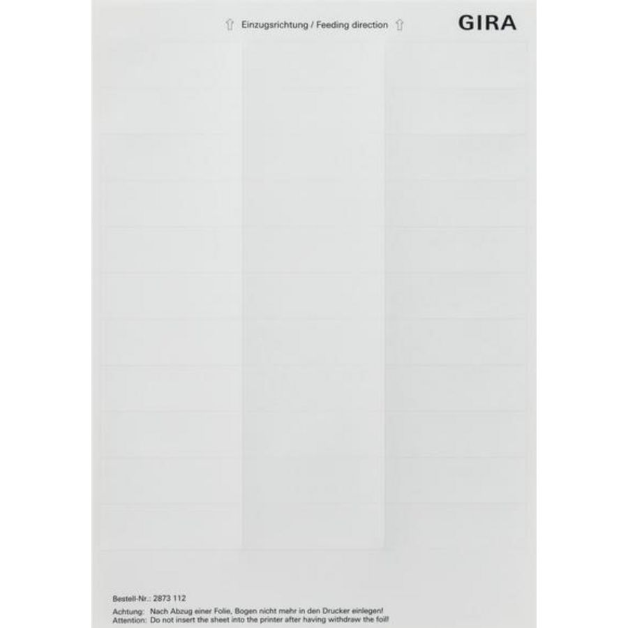 Labelvellen 21,8 x 67mm Accessoires zuiver wit