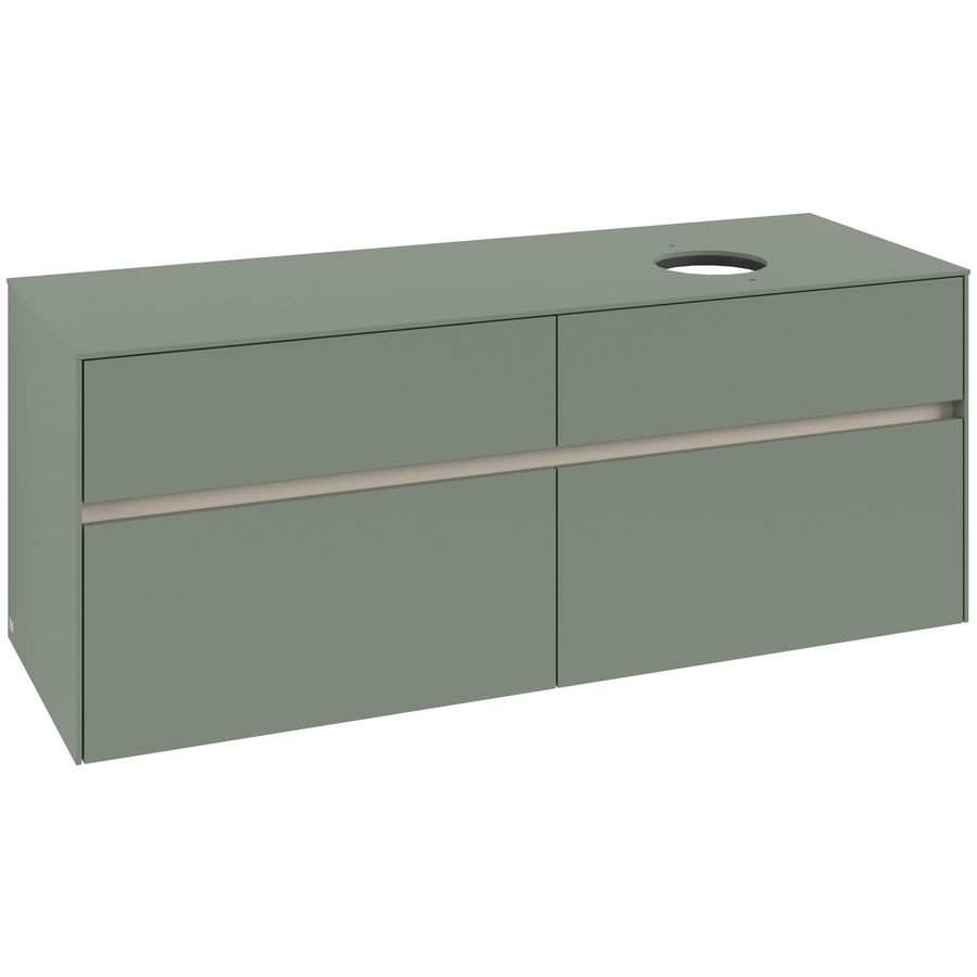 Wastafelonderkast Collaro 1400x548x500mm Soft Green C04700AF