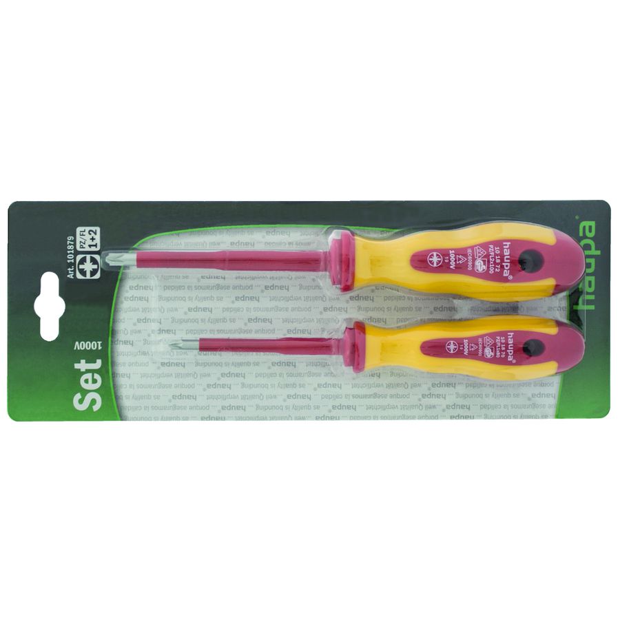 Schroevendraaierset 2-delig PZ/sleuf 1+2 VDE 1000V