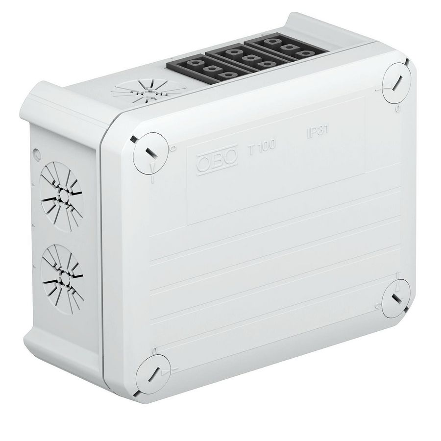 Kabeldoos wieland 3z3p 150x116x67 polypr li.grijs RAL 7035