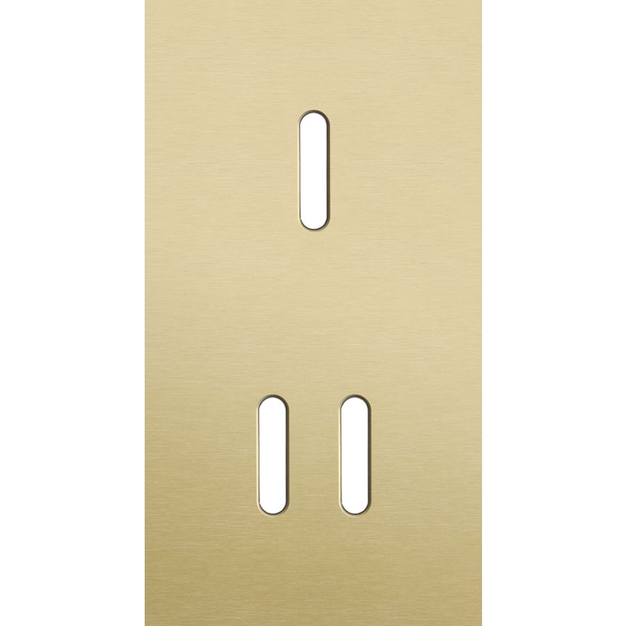 Tweevoudige afdekpl. verticaal 71mm centerafstand een enkelv