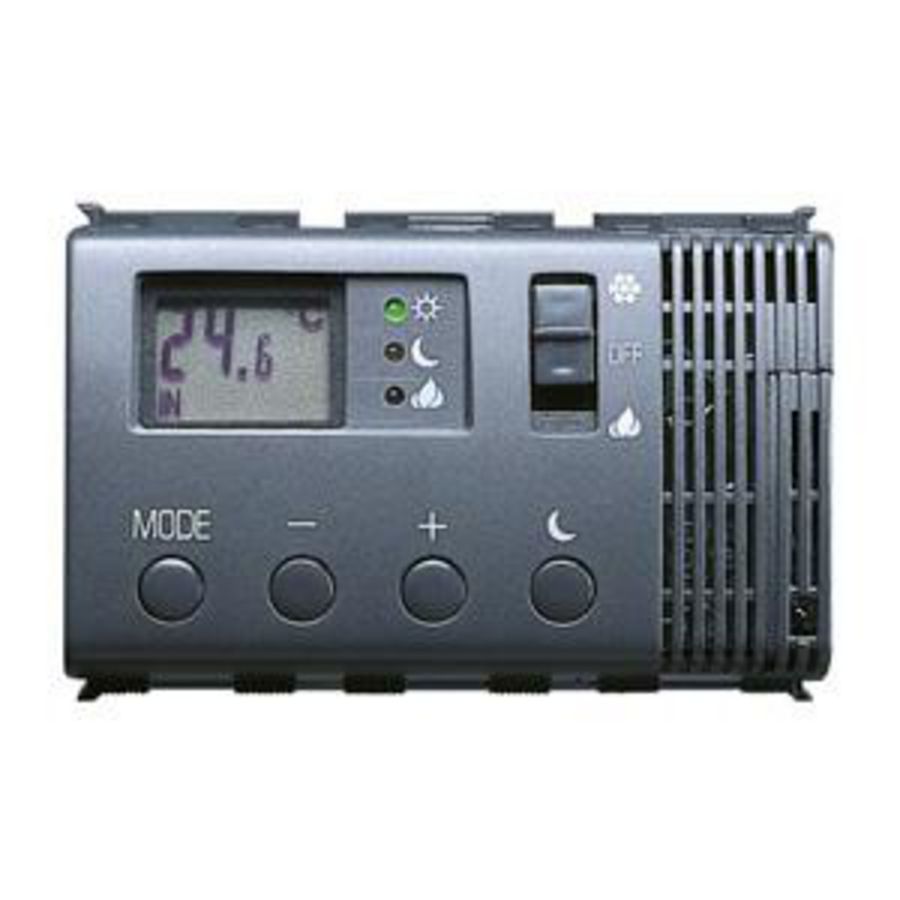 ELEKTRONISCHE ZOMER/WINTER THERMOSTAAT-230 V 50 HZ-3 MODULE-