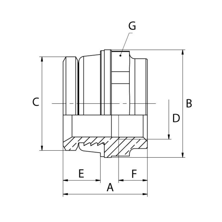 Reduceerstop Exclusief G1/2xG3/8 Ni Simplex VVE=10