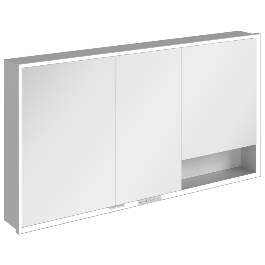 Inbouw-spiegelkast My View+ 1400x750x168mm Pure White
