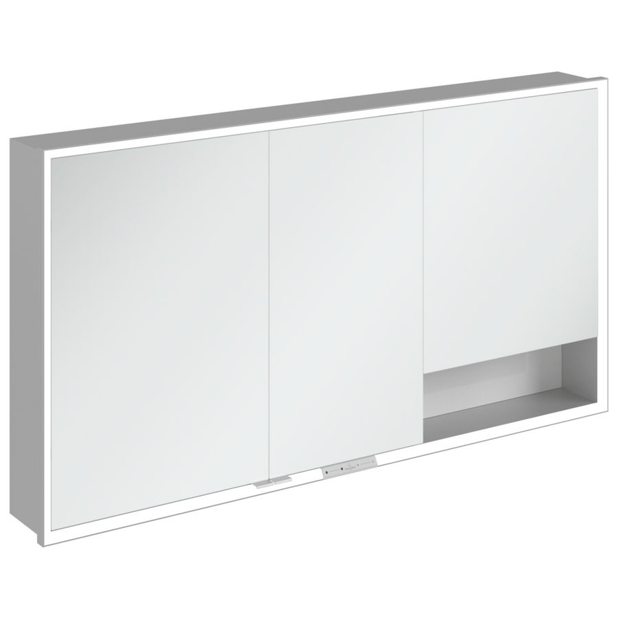 Inbouw-spiegelkast My View+ 1400x750x168mm Brilliant White