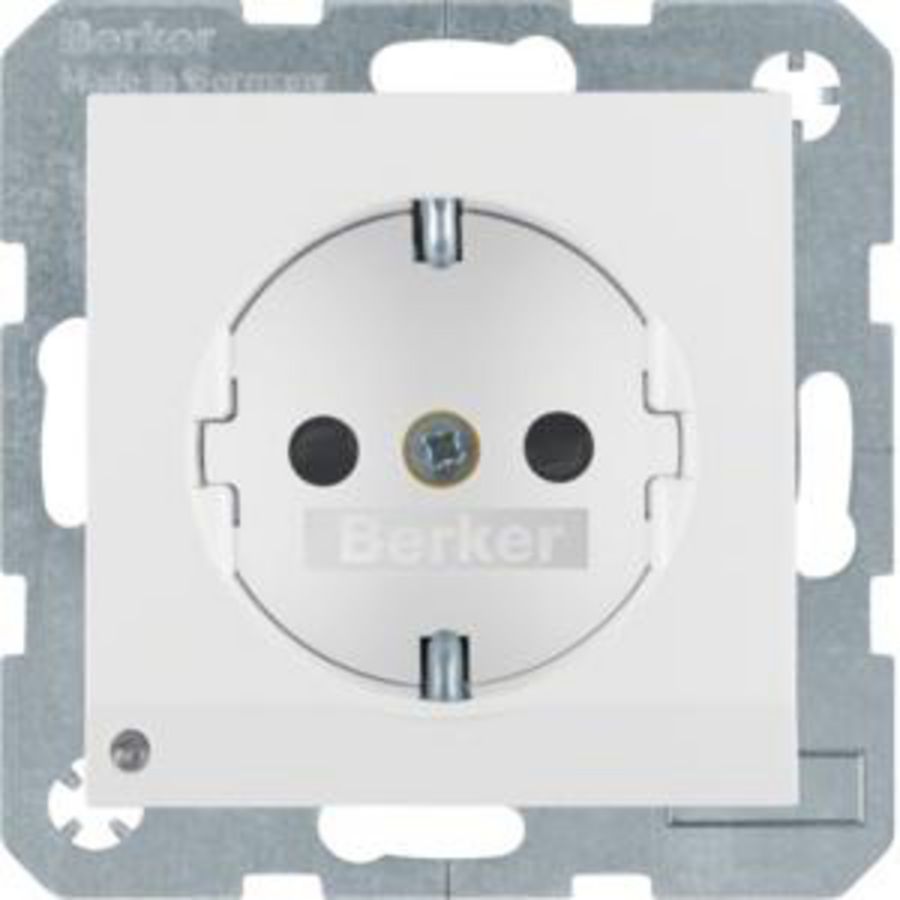 Wandcontactdoos RA led-orient. berker S.1/B.3/B.7 glans