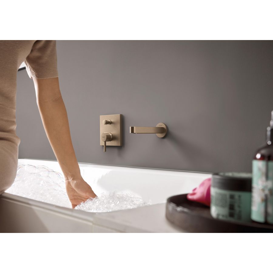 Uitloop sanitaire kranen Finoris baduitloop Brushed Bronze