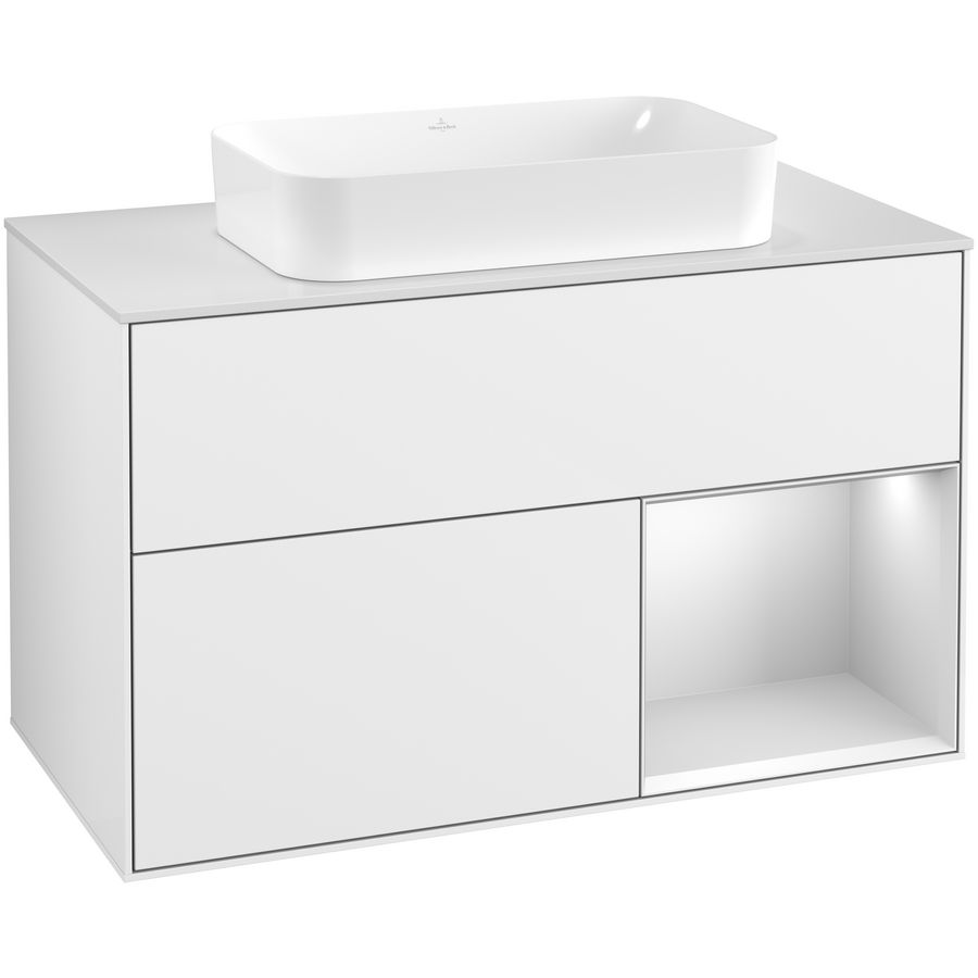 Wastafelonderkast Finion 1000x603x501mm G.White.L G661MTGF
