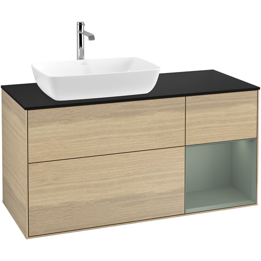 Wastafelonderkast Finion 1200x603x501mm Oak Veneer F812GMPC