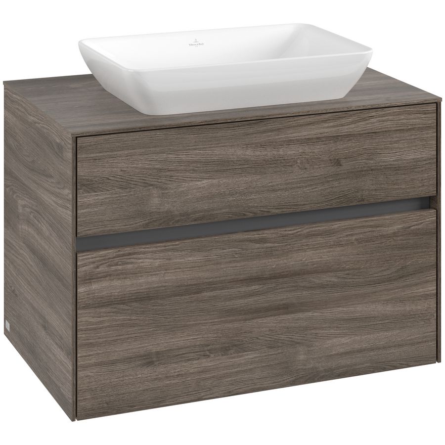 Wastafelonderkast Collaro 800x548x500mm Sto.Oak C10800RK