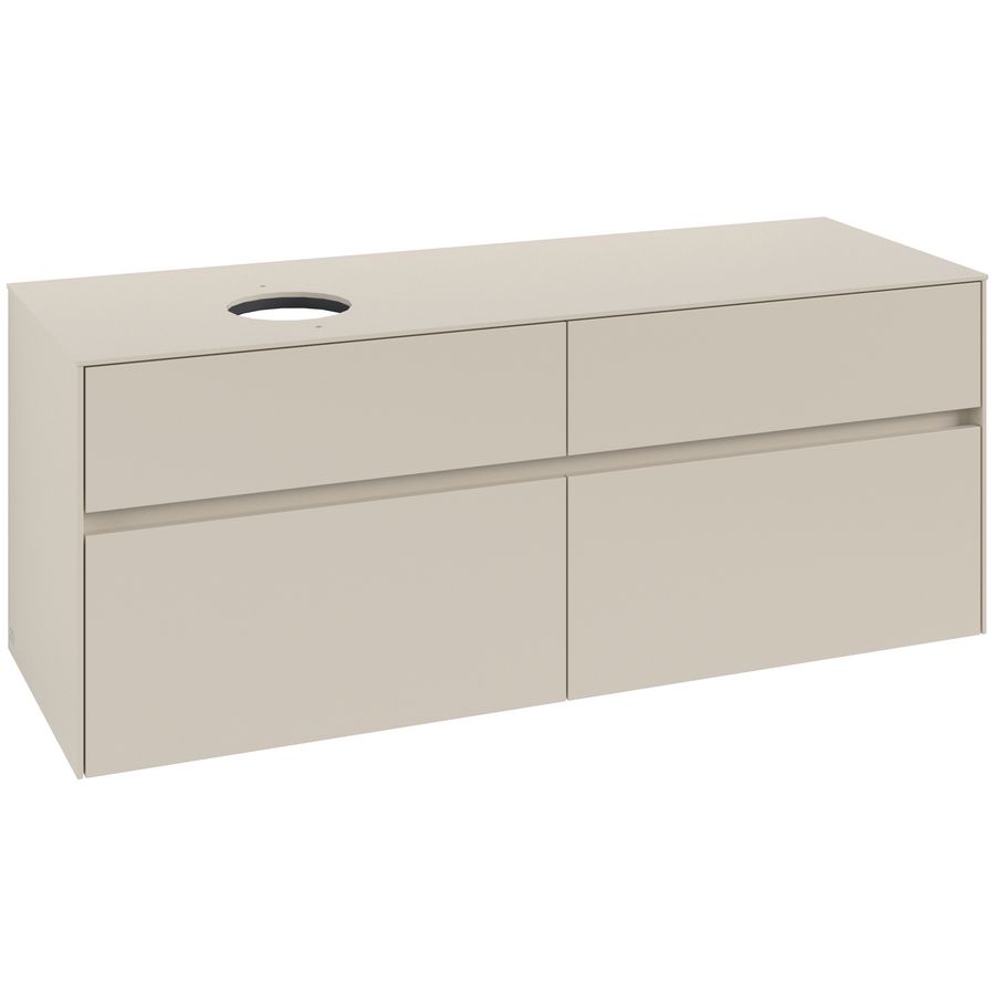 Wastafelonderkast Collaro 1400x548x500mm Cashmere Grey C046B0VN