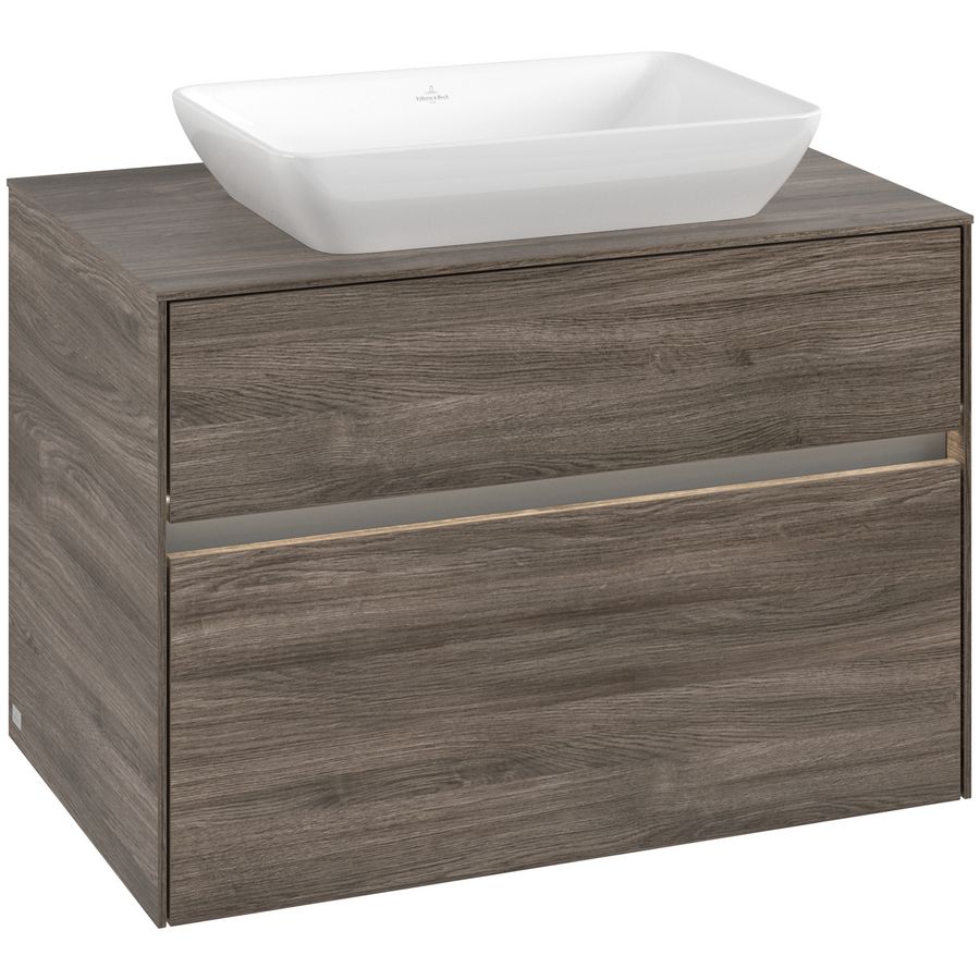 Wastafelonderkast Collaro 800x548x500mm Sto.Oak C108B0RK