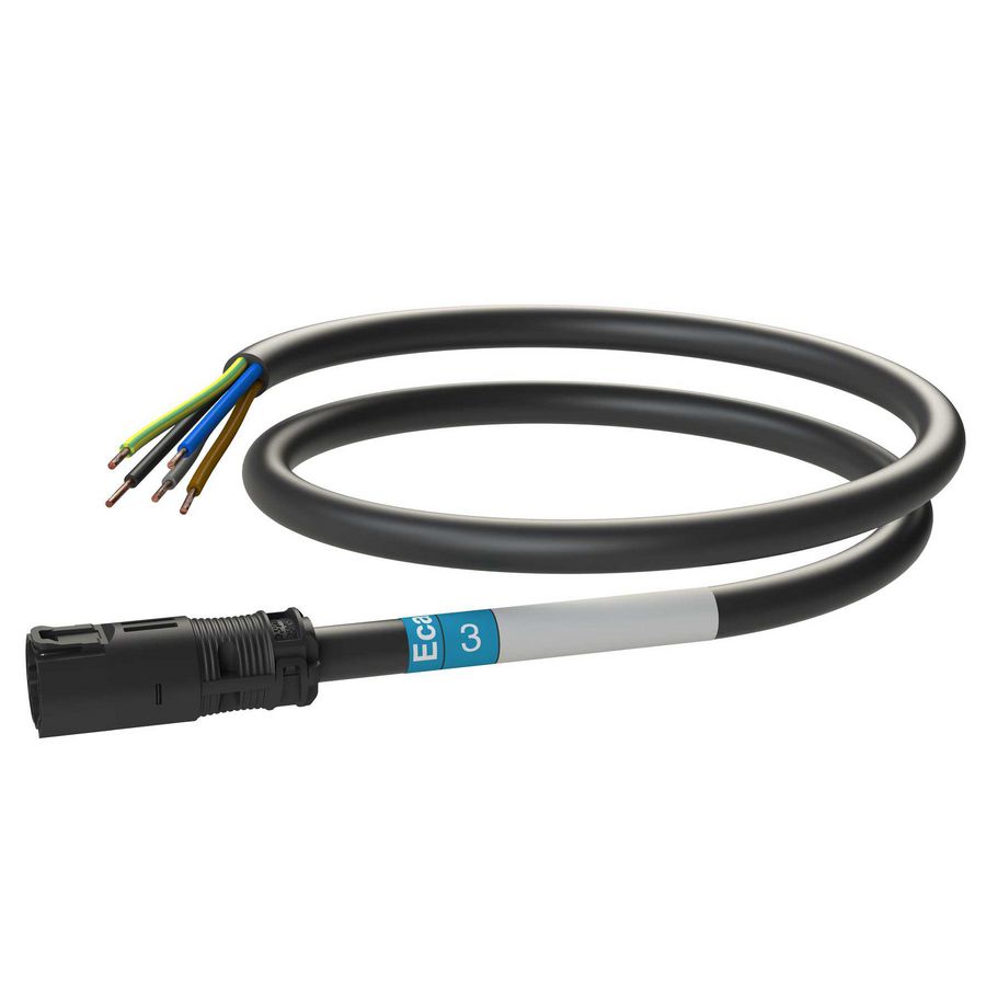 Patchkabel Male-open 3m 5G2,5 zwart Eca VVE=5