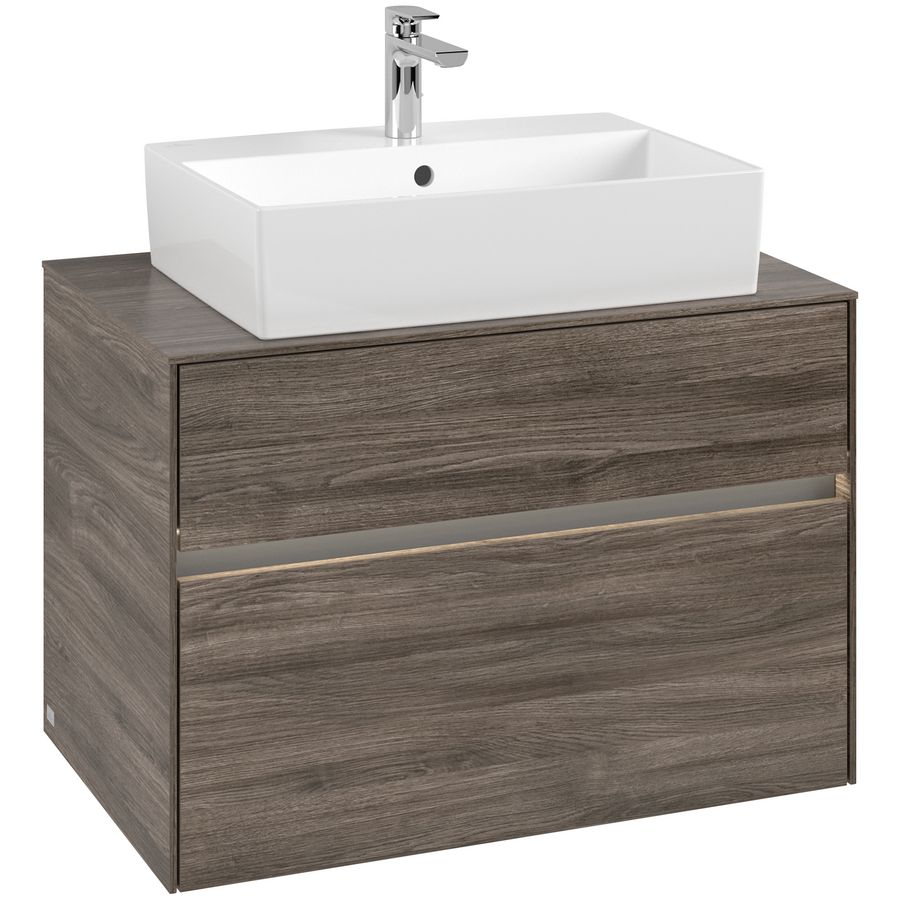 Wastafelonderkast Collaro 800x548x500mm Sto.Oak C124B0RK