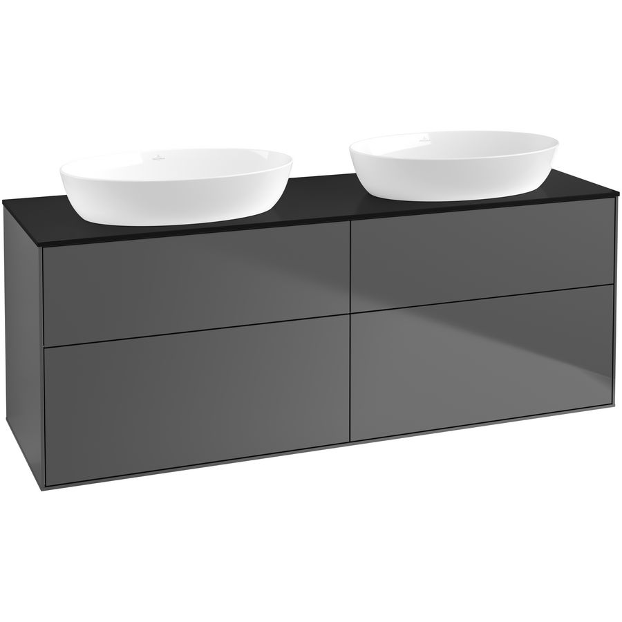 Wastafelonderkast Finion 1600x603x501mm Antr. Matt Lacquer GA8200GK