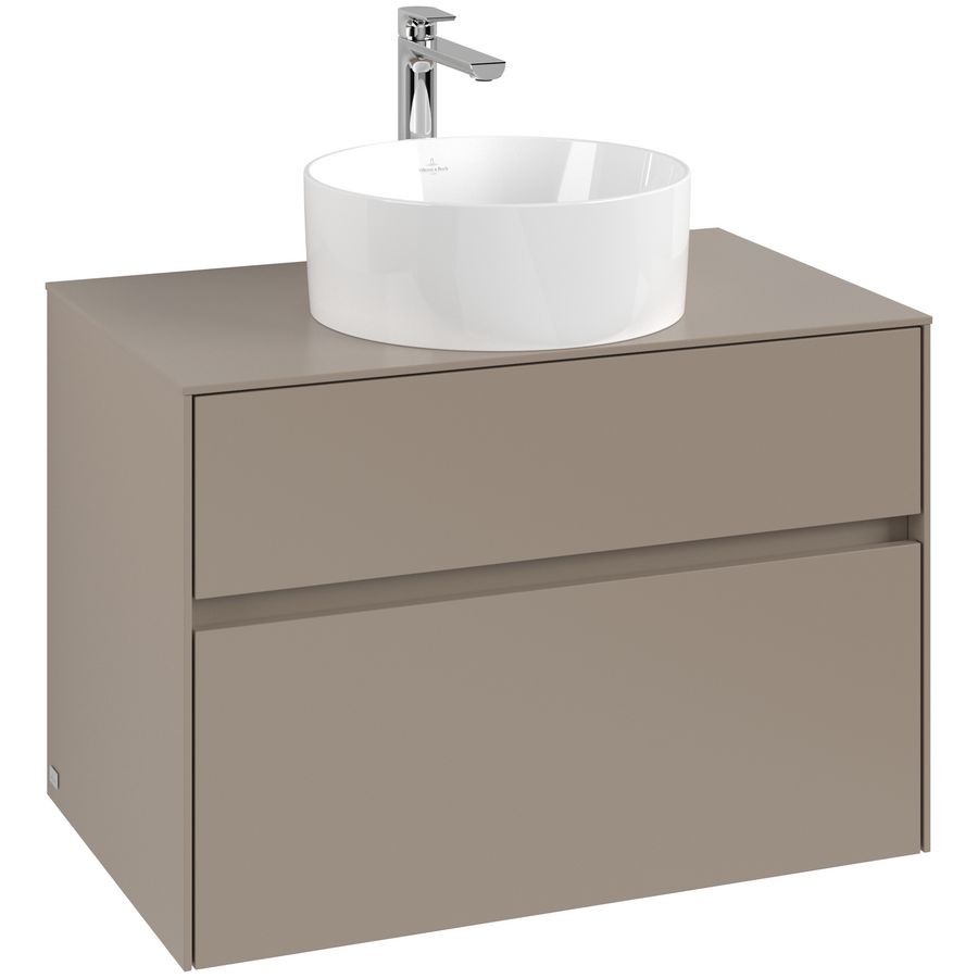 Wastafelonderkast Collaro 800x548x500mm Taupe C03700VM