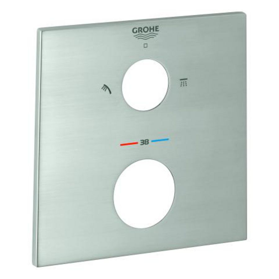 Rozet 49102DC0 supersteel (rvs look)