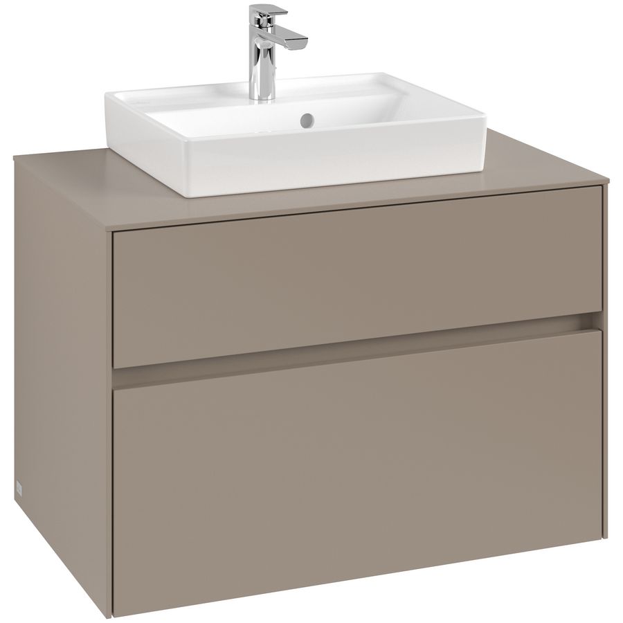 Wastafelonderkast Collaro 800x548x500mm Taupe C06900VM