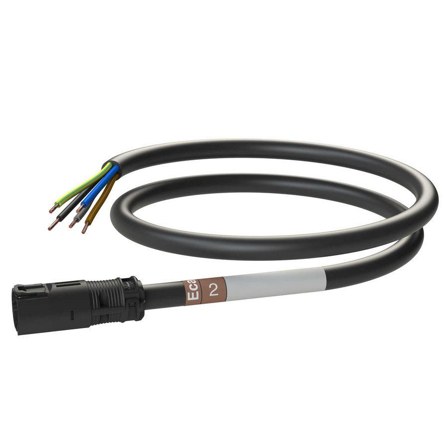Patchkabel Male-open 2m 5G2,5 zwart Eca VVE=5