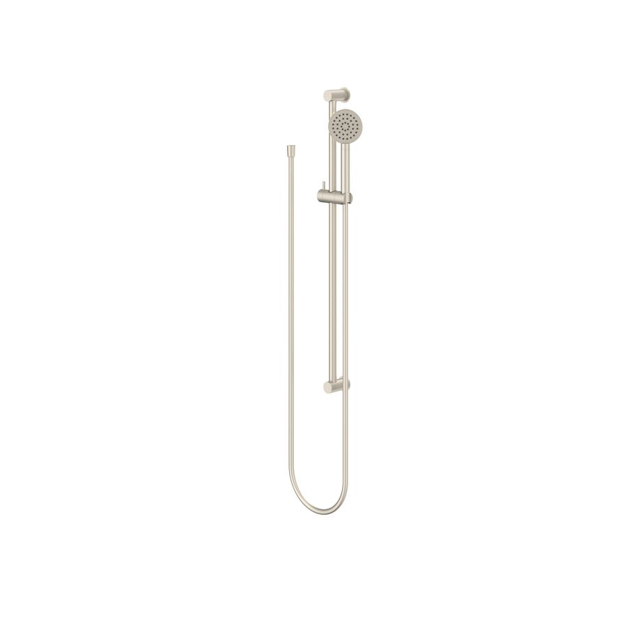 Glijstangcombinatie 800mm geborsteld nickel handdouche Satin spray / slang 1500mm