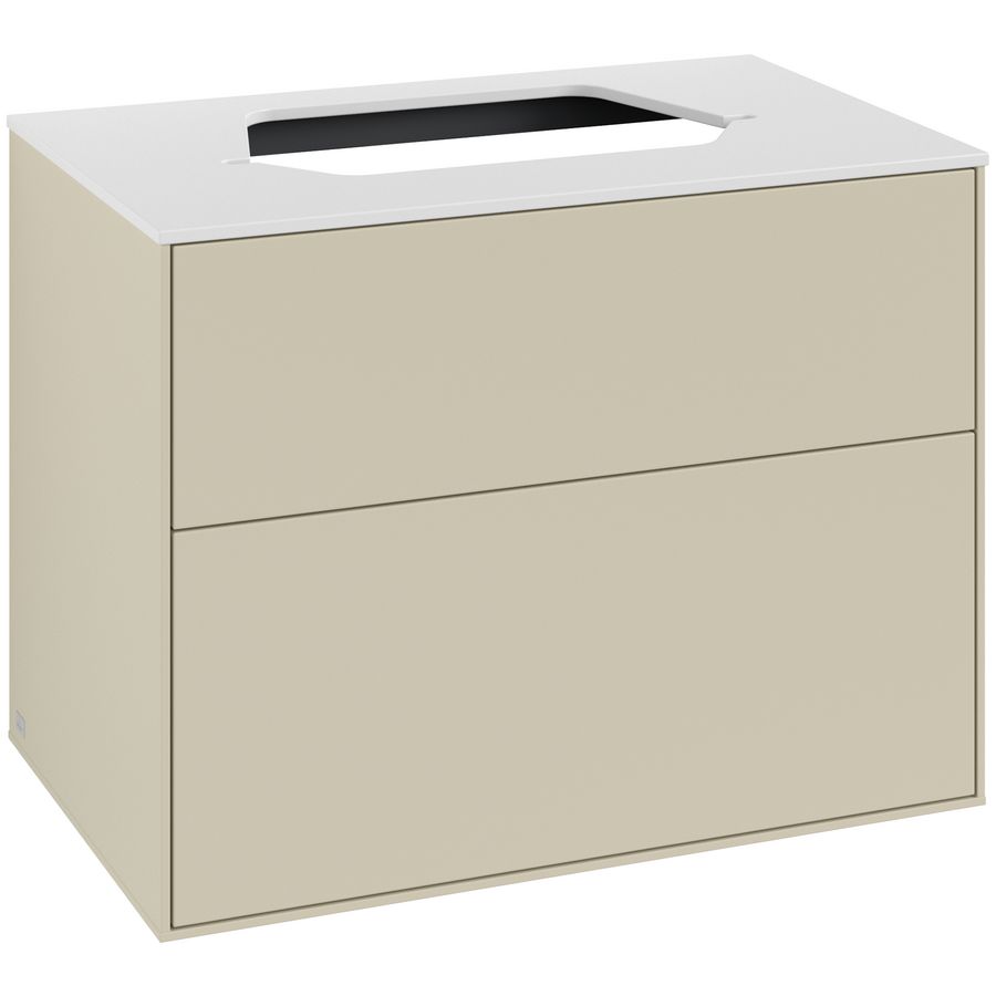 Wastafelonderkast Finion 800x603x501mm S.Grey Matt Lacquer F34100HJ