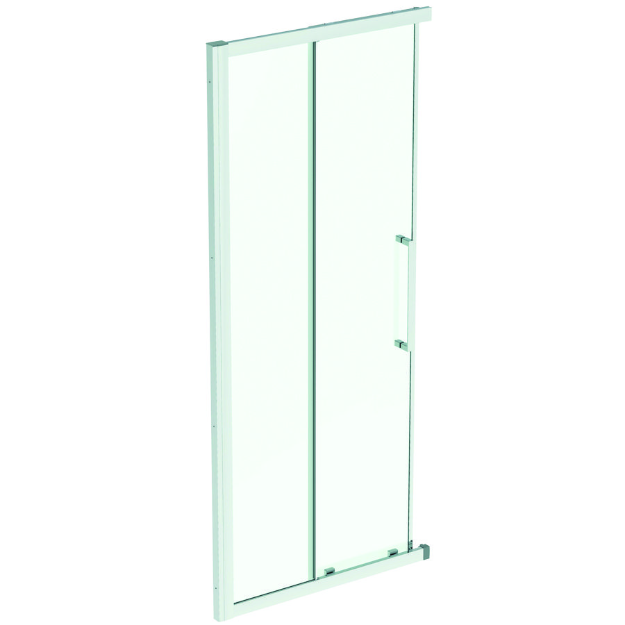 Doucheopstelling hoekinstap I.LIFE schuifdeur 90cm omkeerbaar (deel 1 van 2) zilver