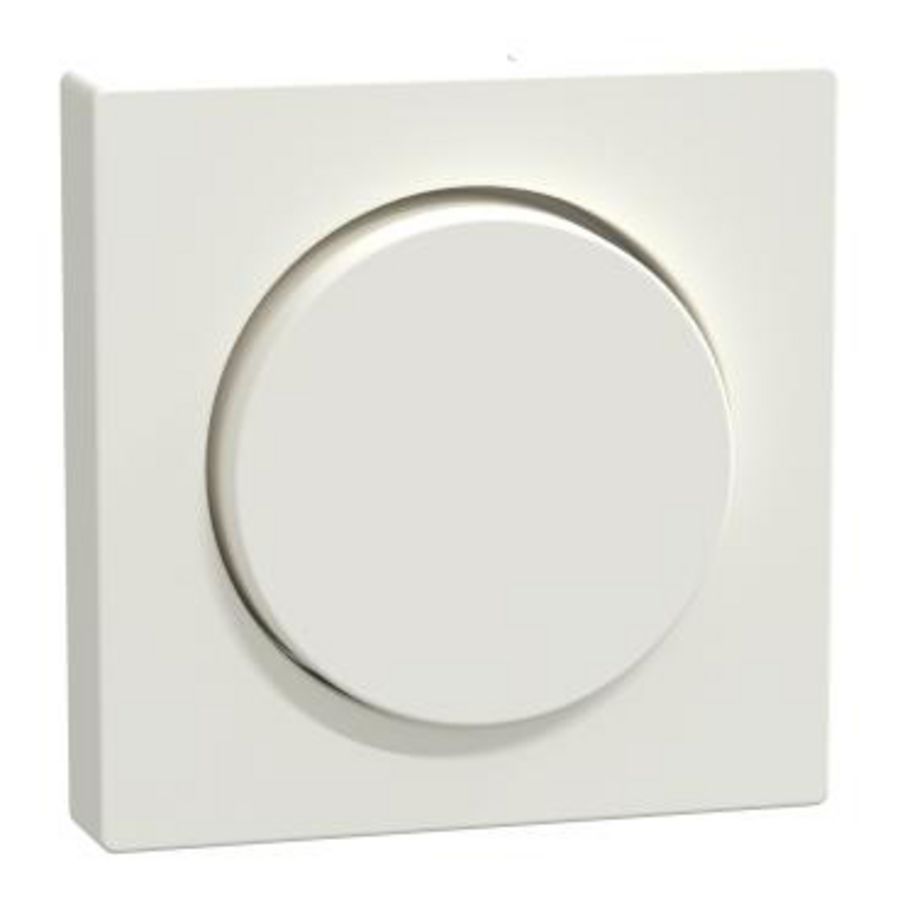 CentRALplate with rotary knob polar white System M