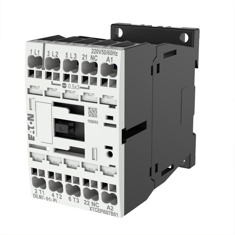Magneetschakelaar DILM7-01(220V50/60HZ) 3kW 0m 1v Push-in