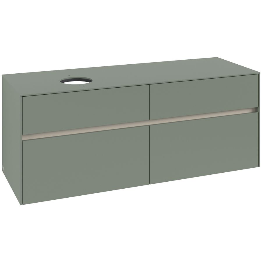 Wastafelonderkast Collaro 1400x548x500mm Soft Green C046B0AF