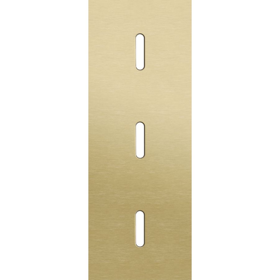 Drievoudige afdekpl. verticaal 71mm centerafstand drie enkel