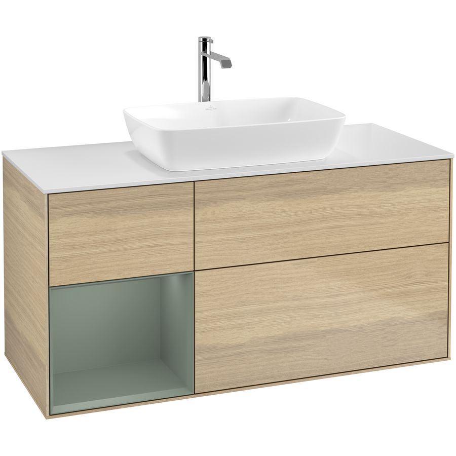 Wastafelonderkast Finion 1200x603x501mm Oak Veneer F821GMPC