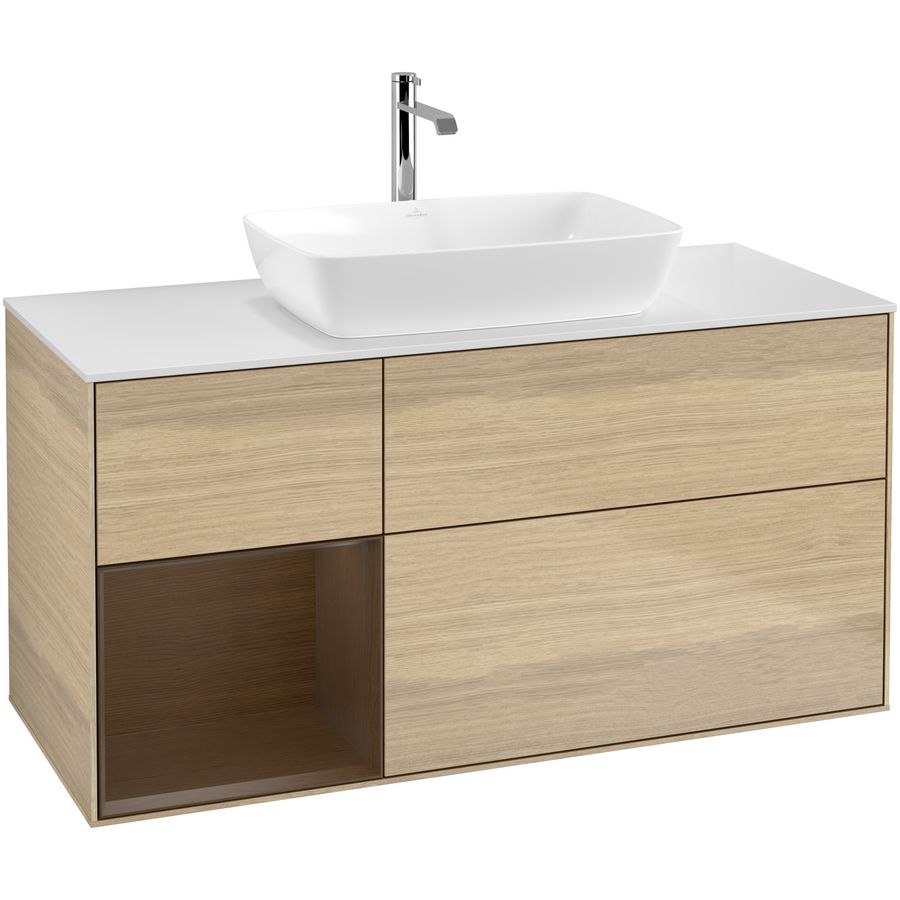 Wastafelonderkast Finion 1200x603x501mm Oak Veneer F821GNPC
