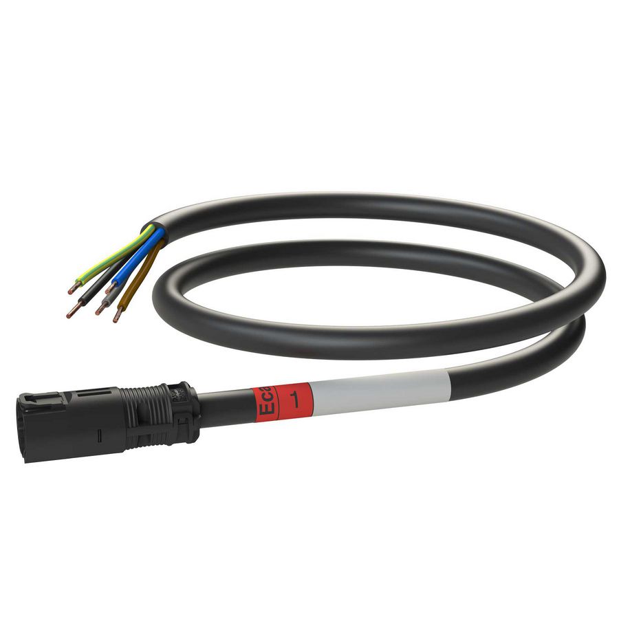 Patchkabel Male-open 1m 5G2,5 zwart Eca VVE=5