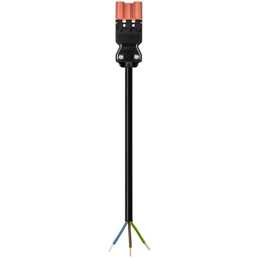 Aansluitsnoer GST18I3 male 1,5mm² 100cm B2CA zalmrood VVE=75