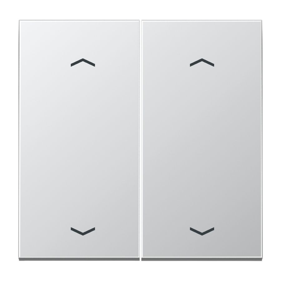 Wip LS-alum.met pijl v.KNX F10 taster 2voudig