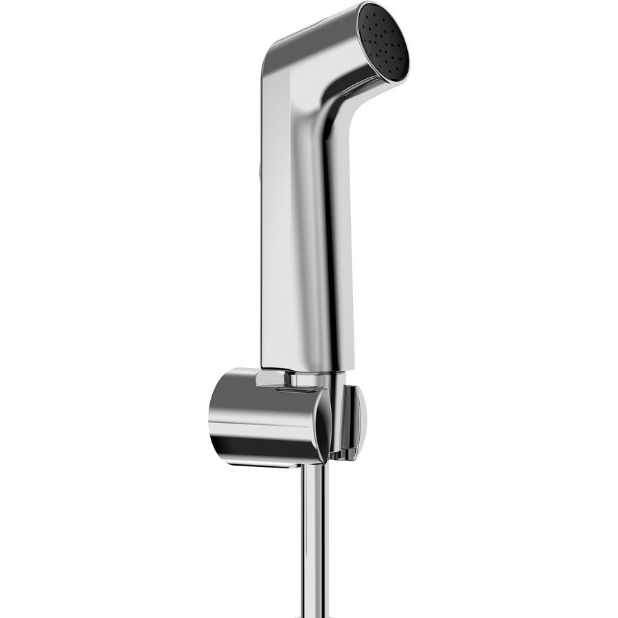 Bidet handdouche 1 straalsoort douchehouder+drukbestendig slang 125cm chroom