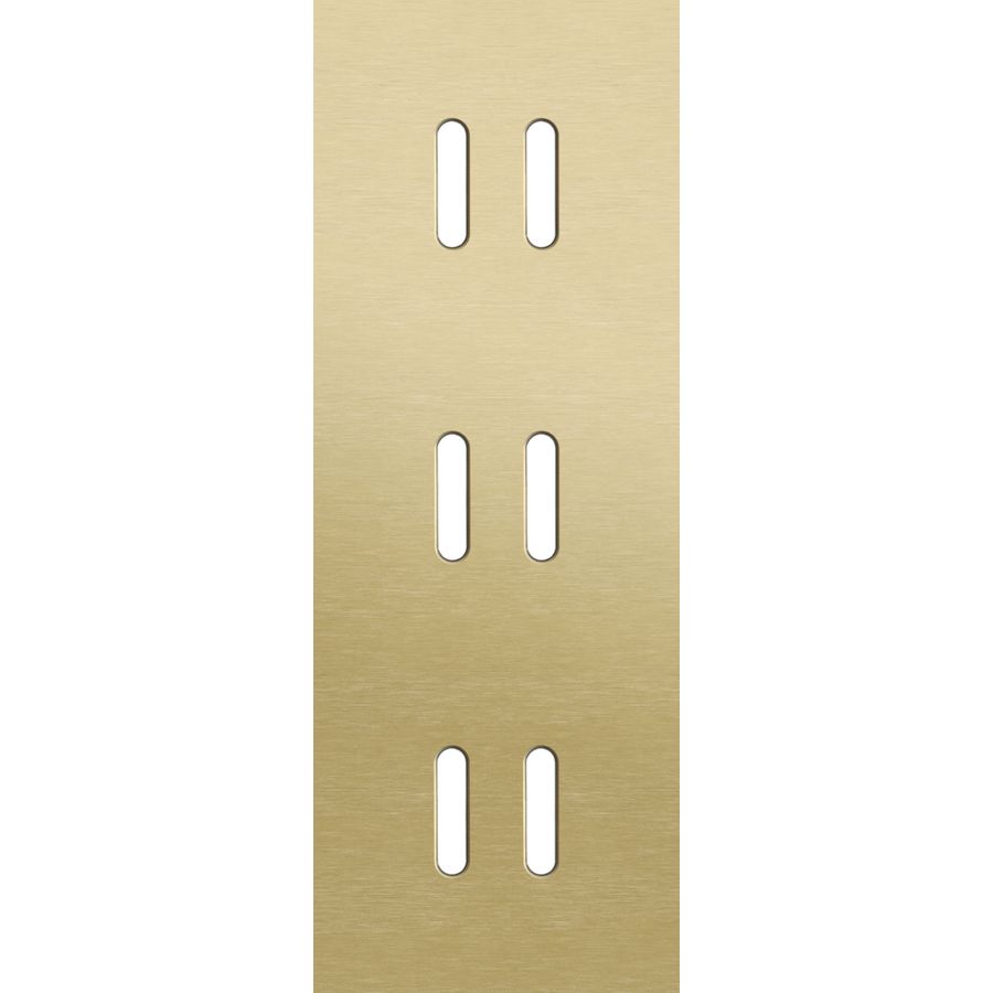 Drievoudige afdekpl. verticaal 71mm centerafstand drie tweev