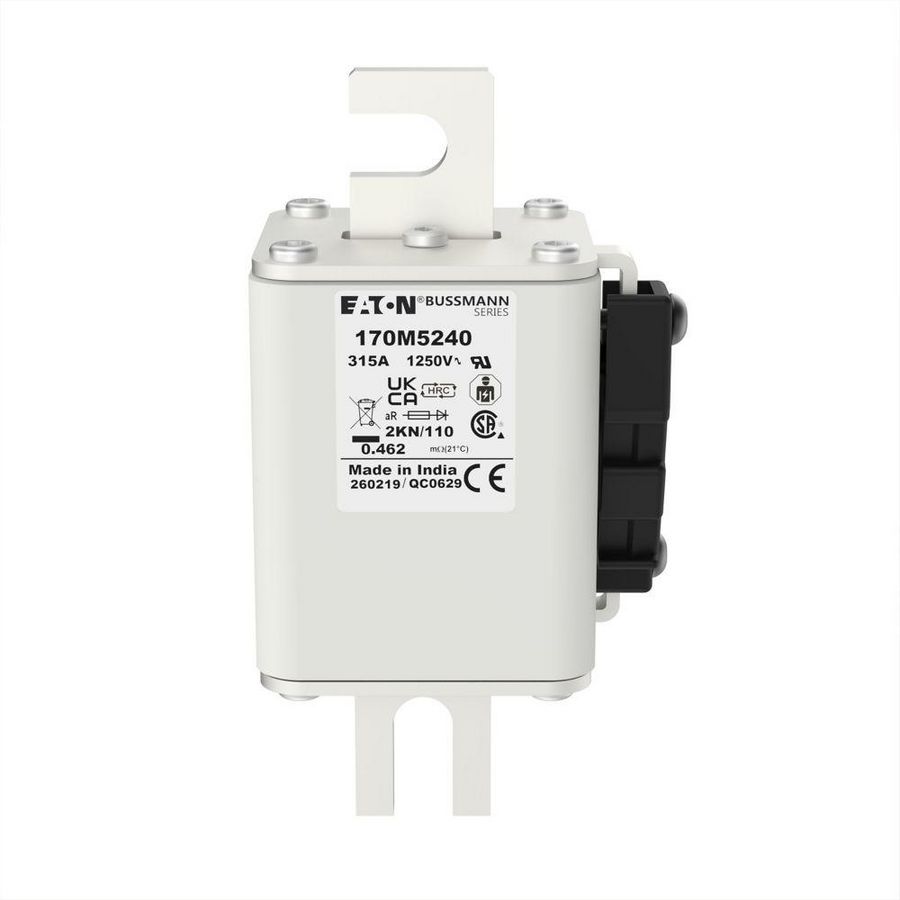 Zekering hoge snelheid 315A AC 1250V 100kA 2 61x77x1 VVE=3