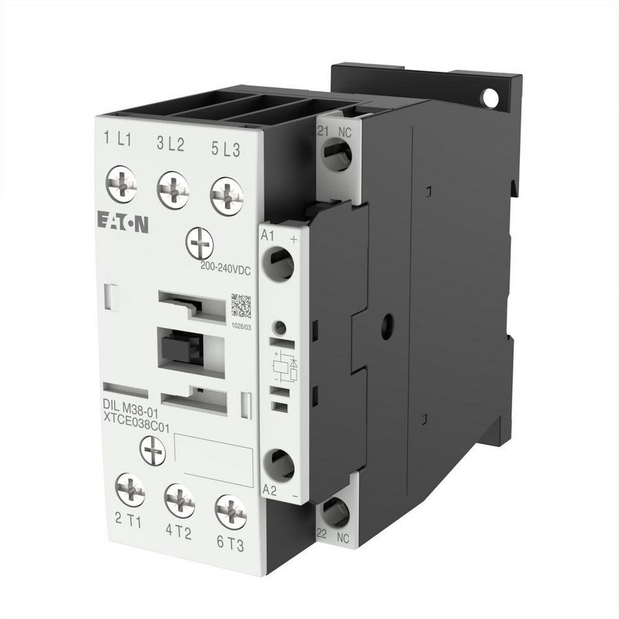 Magn.schakelaar DILM38-01(RDC240) (200-240VDC) 18,5kW 0m 1v