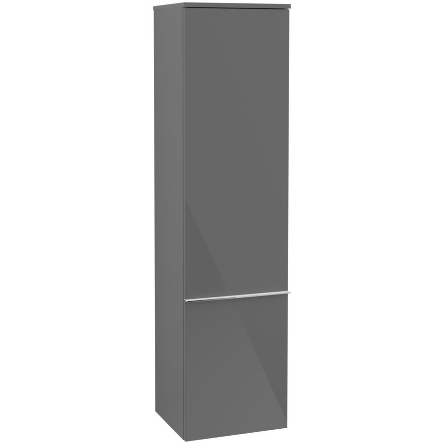 Venticello hoge badkast 404x1546x372mm glossy grey 1xdeu