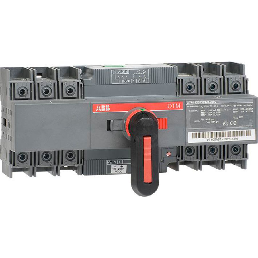Omkeerschakelaar 125A 3P motor bediend 220-240 V