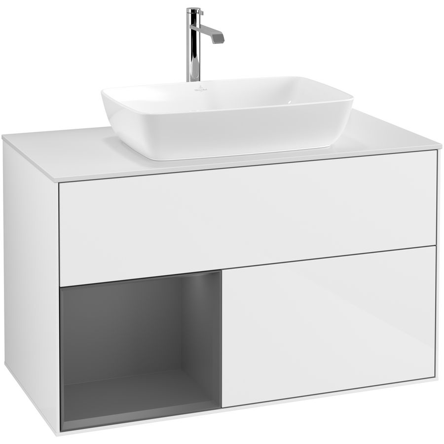 Wastafelonderkast Finion 1000x603x501mm G.White.L G771GKGF