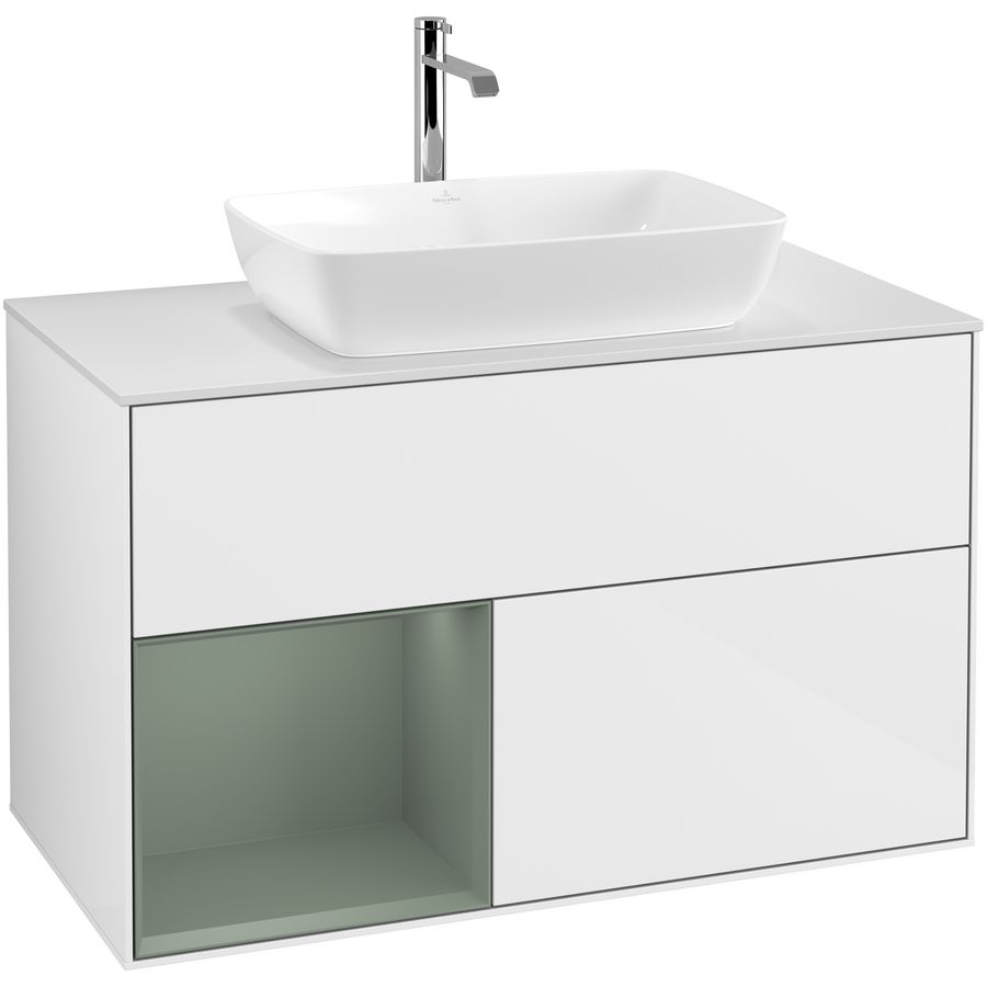 Wastafelonderkast Finion 1000x603x501mm G.White.L G771GMGF
