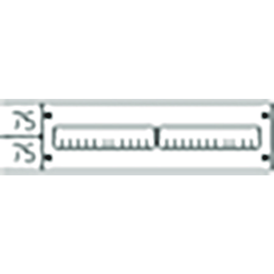 Afdekplaat blind HxB 150x500mm Rood RAL3020