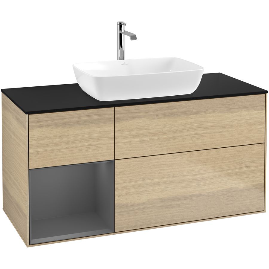 Wastafelonderkast Finion 1200x603x501mm Oak Veneer F822GKPC