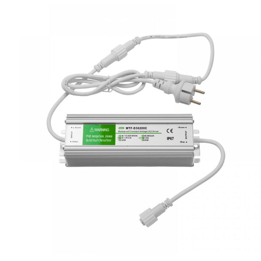 Voeding LED PS36 200W max. L=400mtr. of 4000LEDs